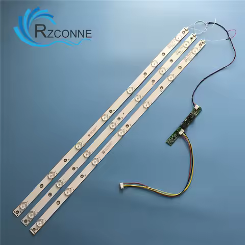 615 mm Universal LED Backlight strip 7lamp kit Board w/ Optical Lens Fliter for 31.5inch 32inch LCD