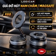 LODICAR X68 Magnetic/Magsafe Car Phone Holder - Strong Suction - 360 Rotation