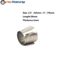 IP Car Exhaust Pipe Adapter 201 Stainless Steel Weldable Reducer Connector Pipe OD (38mm - 51mm, 51m