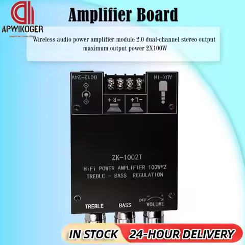ZK-1002T Bluetooth-Compatible HIFI 2.0 Channel Amplifier Stereo Speaker Boards