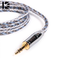 KBEAR 16 Core tri-color braided Silver Plated Cable 3.5mm Upgrade Cable With MMCX/2pin/QDC/TFZ Connector KZ TRN Shure TFZ QDC BGVP Sony