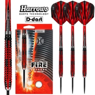 HARROWS STEEL TIP DARTS - 22G/23G/24G Fire Inferno 90% TUNGSTEN DART SET