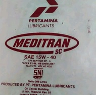 Oli Meditran SC 15 w 40 Pertamina 100 % Original Per Liter Repack Drum