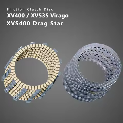 For Yamaha XV400 Virago XVS 400 XVS400 C4 XV500 XV535 XV535S Motorcycle Friction Clutch Disc Plate C