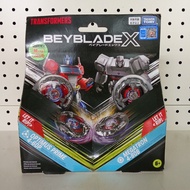 (葵興樂聲9樓門市現貨) Takara Tomy Beyblade X 爆旋陀螺X 變形金剛「柯柏文 (Optimus Prime 4-60P) 對決 麥加登 (Megatron 4-80B)」雙陀螺
