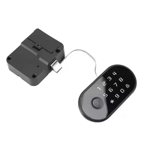 Fingerprint Cabinet Lock Support 100 Fingerprints and 1 Card Key and 1 Password Smart Biometric Cabi