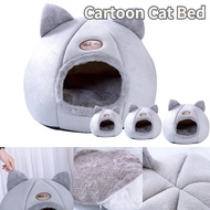 Cartoon Cat Bed Puppy House Foldable Washable Pet Sleeping Bed Dog Nest for Cat Dog House Katil Kucing