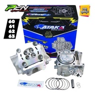 Ataka ชุดเสื้อฝาหลีดจีออโน่ PCX160 ฝาสูบATAKA ขนาดวาล์ว19/22 ชุด60/61/62/63มิล สายพานฮอนด้า พร้อมลูก