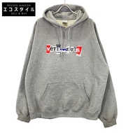 Vetements Gray UA53HD240G Mixed Logo Wet Hoodie, Size M (Pre-owned)