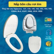 Smooth Falling Toilet Cover Replacement for Viglacera: V37, V39, V45, V62, V63, V64, V65, C0504, BL5