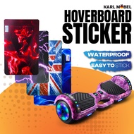 Pelekat Elektrik Skuter Sticker Hoverboard 6.5" Inch Electric scooter sticker