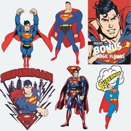DC series Superman themed anime hot stamping stickers, heat transfer washable stickers, DIY decorati
