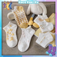 Women's Floral Socks, Short Socks, Korean Fashion Import 3K 776