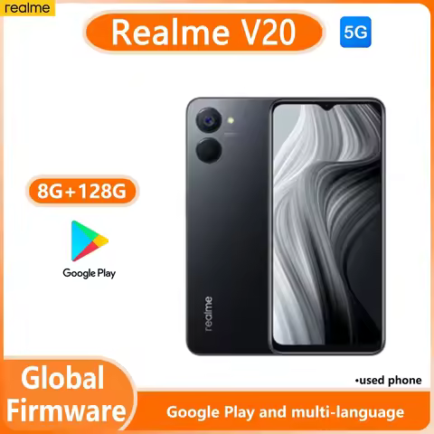 OPPO realme V20 5G Global firmware Unlocked 6.5 inch realme UI 3.0 Dual SIM 8GB 128GB Main camera 13
