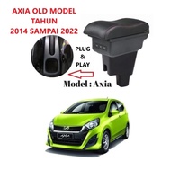 Perodua Axia Arm Rest Axia 2024 Armrest Car Arm Rest 3 Usb Port Armrest Console Box Axia Double Laye