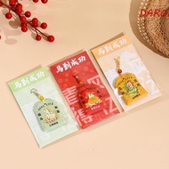 DARON Horse Year Omamori, Embroidered Kawaii Good Luck Charms, Wealth Cartoon Blessing Words Creativ