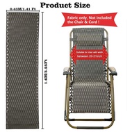 Chair Replacement Fabric Lounge Chair Recliners Repair Tool Cloth Part for Outdoor Patio Yard Beach 