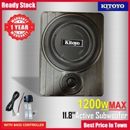 Underseat Subwoofer 11.8'' Kitoyo Car Underseat Active Subwoofer Super Slim Active Subwoofer 1200Wat