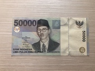 Jual Uang Kertas Kuno WR. Supratman 50.000 rupiah. 1999.