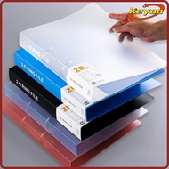 [KEYOO] Transparent Folder, Plastic D-shaped Binder File Folder, 2 Holes Office Document Lever Arch 