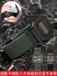 < New.> Suitable for Casio Small Square AE1200/1300/F91W/W218/F108 Elastic Magnetic Buckle Nylon Wat