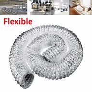 H&Z 4inch Ventilator Pipe Aluminum Tube Air Ventilation Hose Flexible Exhaust Duct2M Nice