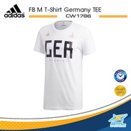 ADIDAS เสื้อยืด ฟุตบอลโลก สีขาว ผู้ชาย เยอรมนี อาดิดาส Mens Soccer Football T-Shirt Germany TEE World Cup CW1786 White (900)