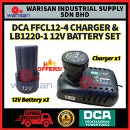 DCA FFCL12-4 Charger & DCA LB1220-1 12V 2.0Ah Battery Set | DCA LB1220-1 12V 2.0Ah Battery only