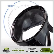 Snorkeling Mask 180 Degree Wide View Diving Mask Oval Oval Frameless Silicone Strap Freediving Mask
