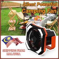 Portable camping fan 10000 mAh camping fan, hook-mounted camping fan, portable USB rechargeable fan 