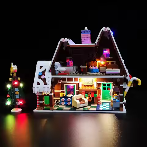 LYBMTWF LED Lighting Kit Compatible with Lego 10267 Christmas Gingerbread House (NOT Include Model B