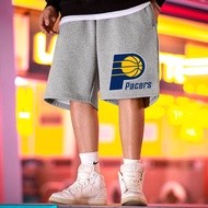 M-7XL Men Shorts Men's Clothing Short Pants Seluar Pendek Lelaki Print Black Boy Drawstring Shorts M