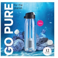 Tupperware Pure & Go Water Filter Bottle (1) 750ml H2go with/without Free Straw & filter