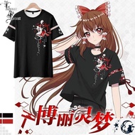 NEW TouHou Project 3D Printing T-shirt Summer Fashion Round Neck Short Sleeve Popular Japanese Anime