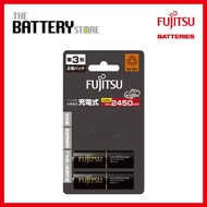 FUJITSU Rechargeable battery 2AA (Typ.2450mAh) JAPAN (BLACK)