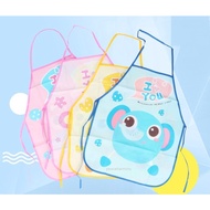(I-Store) Cartoon Kids Painting Aprons Waterproof