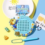 PEBLO Tự làm Móc khóa bảng vẽ Zoo-topia Đồ chơi thư giãn Thành phố sở thú động vật Móc khóa Judy Nic