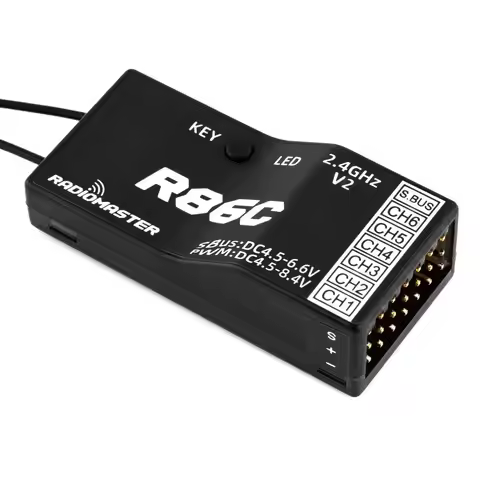 RadioMaster R86C V2 6ch SFHSS Compatible PWM Sbus Receiver