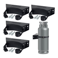 4 Piece Propane Tank Holder Cylinder Holder Propane Tank Holder 4-12 Inches for Mounting Various Cyl