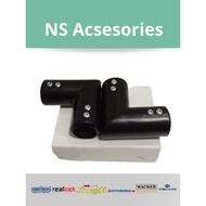 SIKU Glass Connector L Pipe to Elbow Pipe 90 Black