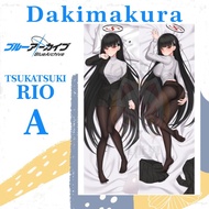 DAKIMAKURA TSUKATSUKI RIO BLUE ARCHIVE - Sarung bantal Waifu Anime Rio Tsukatsuki Blue Archive