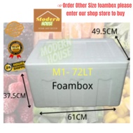 Modernhouse ] M1 Foam Box Polystrene Box Polyfoam Courier Ice box kotak bekas gabus putih kotak buih