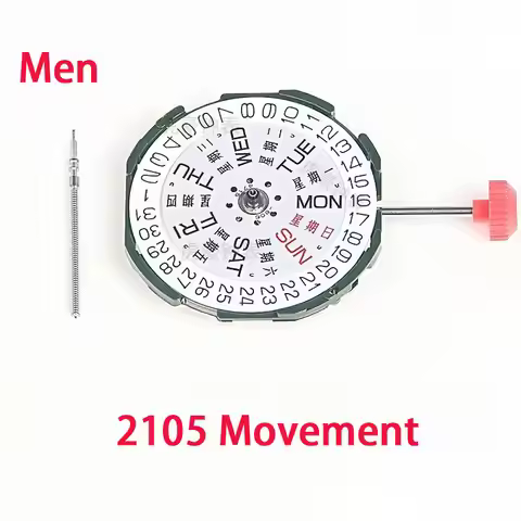 Japan Miyota 2115 2015 2105 2005 Quartz Movement With Battery Adjust Stem For Watches Repair Parts W