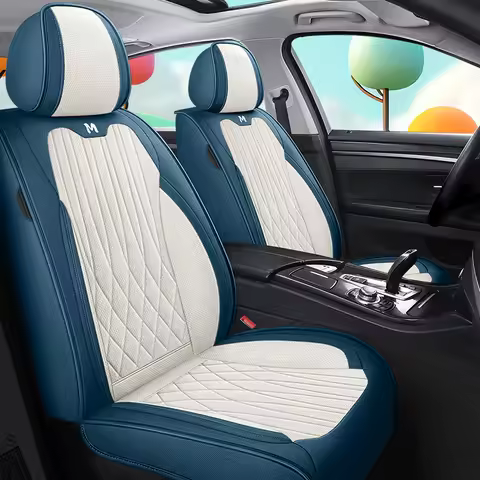 Universal Nappa Leather Waterproof Car Seat Cover For tiguan allspace hyundai creta audi a3 8y clio 