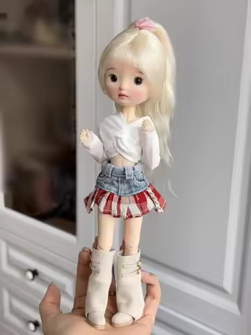 Blyth Combined Skirt Ob24 Shirt Ob22 Top Azone Skirt 1/6Doll Clothes (Fit ICY, Kurhn, Lati, Pullip,