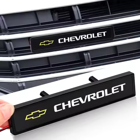NEW Car Front Hood Grille Emblem LED Light Grill Decorative Lights For Chevrolet Colorado Spark Capt