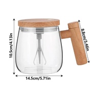 KEBETEME 400ML Electric Coffee Mug Portable Glass Mug Electric Self Stirring Mug High Speed Time Sav
