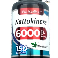 FITO MEDIC'S Lab Nattokinase, Natto - 6000 FU of Enzyme per Serving, 150 Capsules, Ultra high Absorp