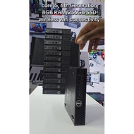 (MINI Dell i7 -6Gen Window 11 PC) Dell I7 6Gen Optiplex 3050( 2 Monitor 2 HDMI Port) (i7-6500T 3.0Gh