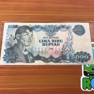 Uang Kuno 5000 Rupiah Sudirman XF Seri DAH